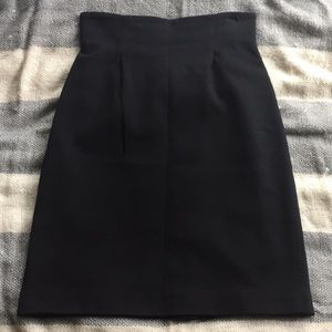 Nordstrom Black Pencil Skirt with Cinched Waist
